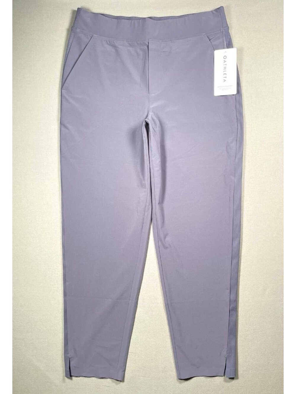 NWT Athleta Brooklyn Mid Rise Ankle Purple Ash Pants - Women Size 10 X 28